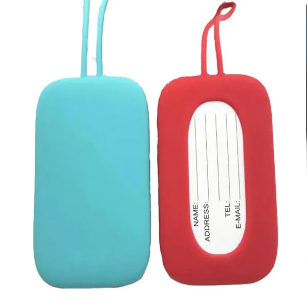 Silicone Luggage Tag with Name ID Card