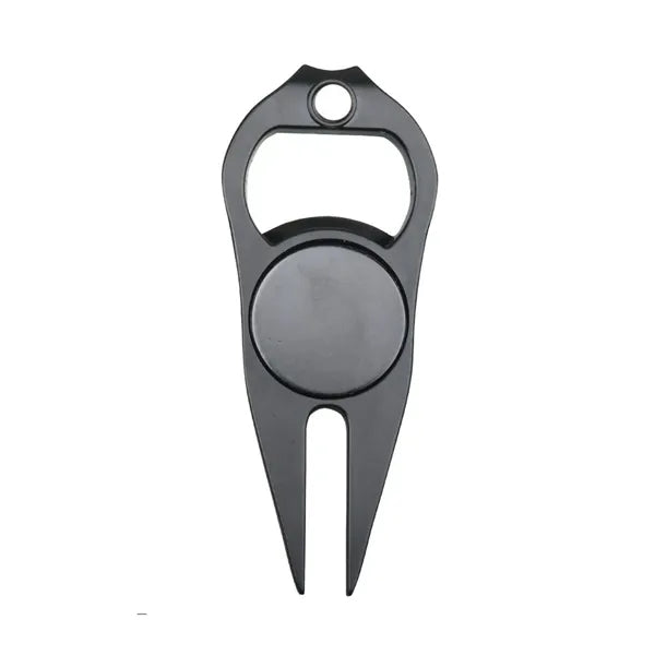 Golf Divot Tool w/ Magnetic Ball Marker & Bottle Opener