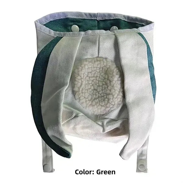 Easter Cotton Linen Cute Bunny Ears Tote Bag
