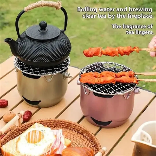 Mini Stainless Steel Charcoal Grill Stove