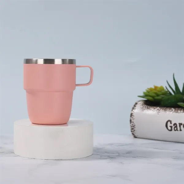 6oz Stackable Vacuum Insulated Coffee Cup with Handle