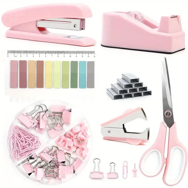Popular Pastel Color Office Stationery Complete Set
