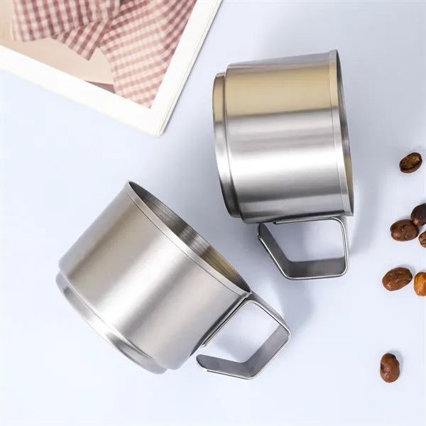 Stainless Steel Coffee Cup Mug With Handle Free Shipping