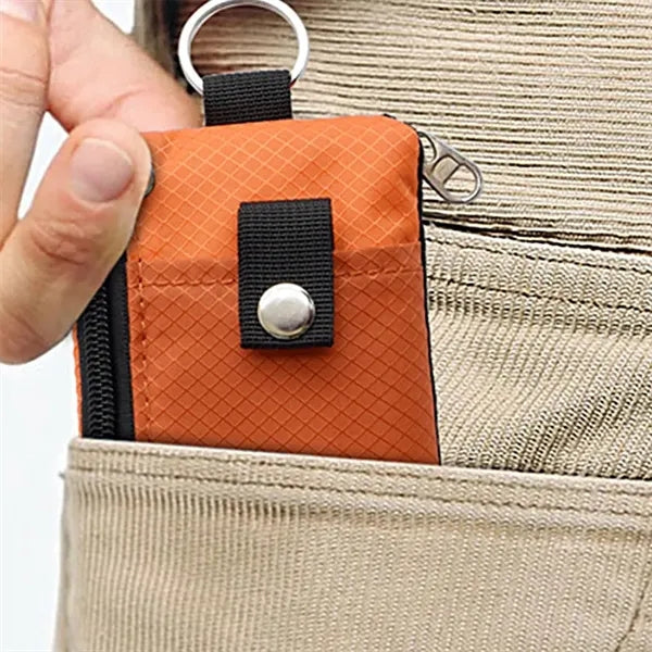 Water Resistant Wallet with Lanyard Keychain for Cards