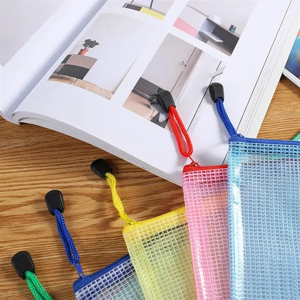A4 transparent document bag zipper information bag