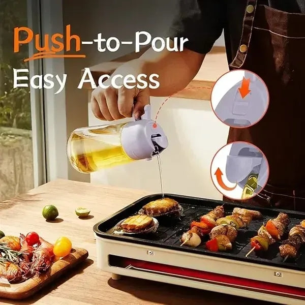 16oz Bottle for Kitchen 2 in 1 Oil Dispenser and Sprayer