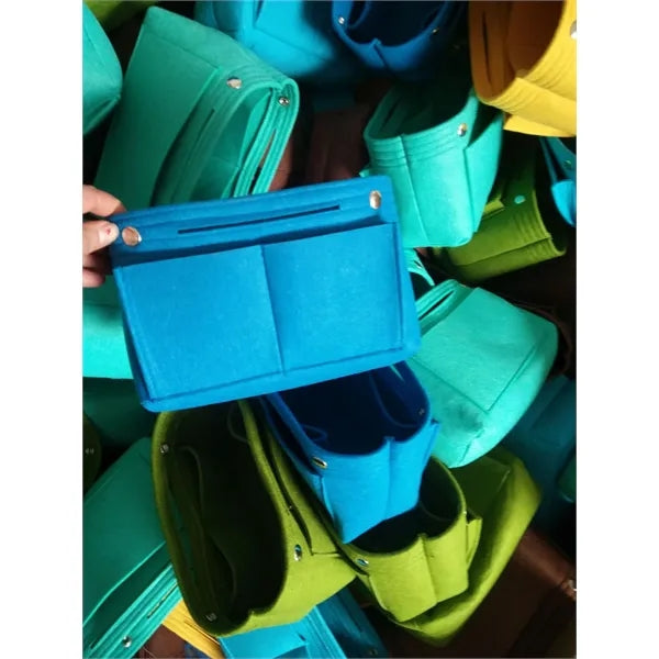 Felt Purse Organizer Insert for Tote Bag with Multi Pockets