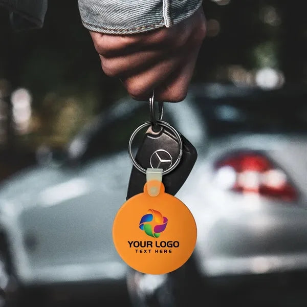 Round Shaped Silicone Keychain
