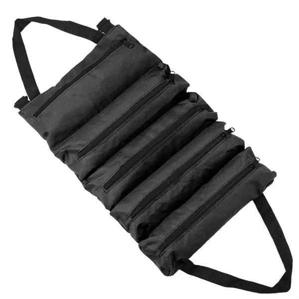 Waterproof Roll-Up Hardware Tool Organizer With 5 Pockets