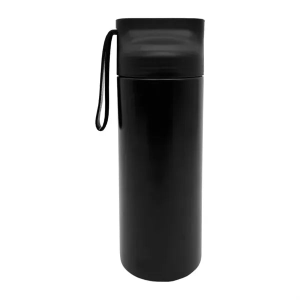 Stainless Steel Water Bottle with Carrying Strap