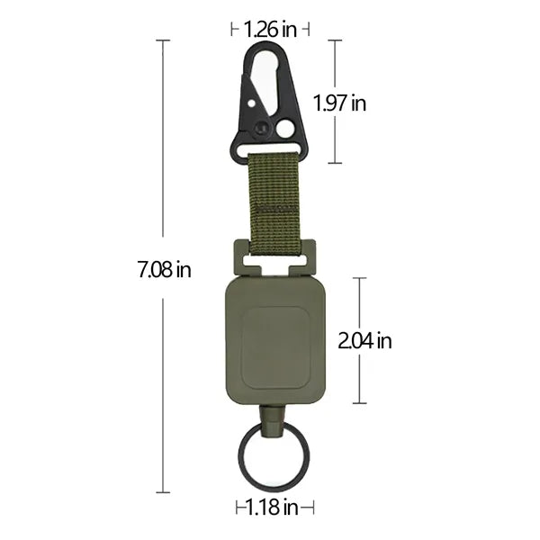 Outdoor Fishing Telescopic Eagle Beak Buckle Belt Back Clip
