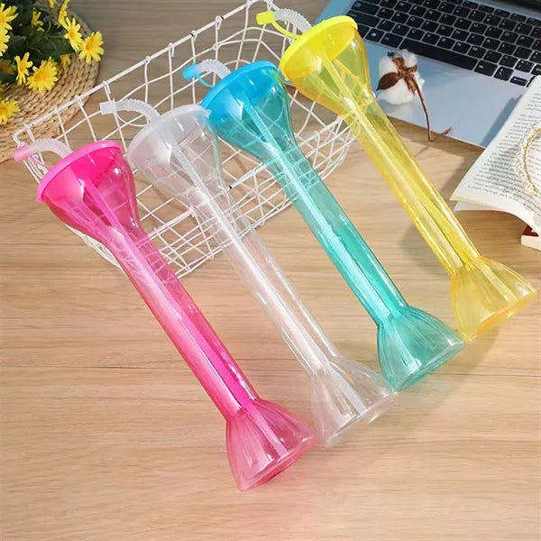 LED Flashing Yard Glass with Straw