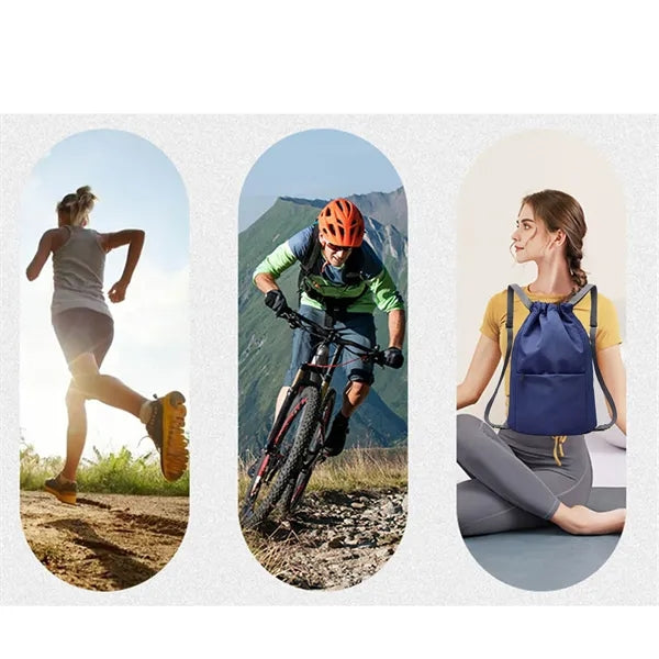 Drawstring Water Resistant Backpack