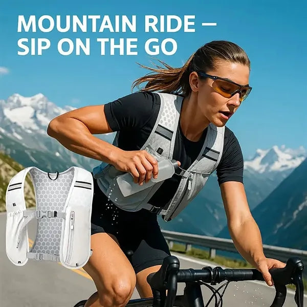 Running Hydration Vest backpack with 2L Water Bladder