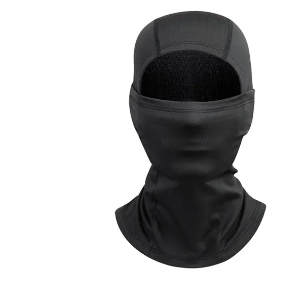 Winter fleece cycling hood