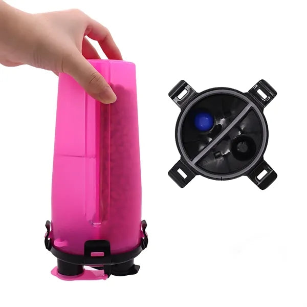 Portable pet water bottle for outdoor use
