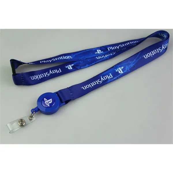 Sublimated Lanyard with Retractable Badge Reel