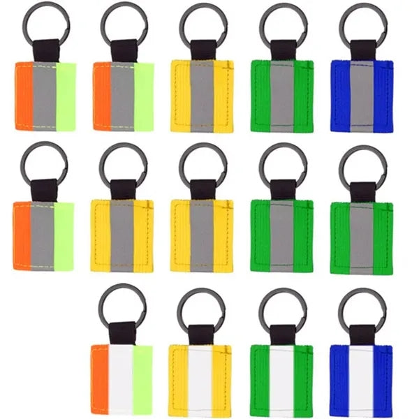 Double Sided Reflective Keychain