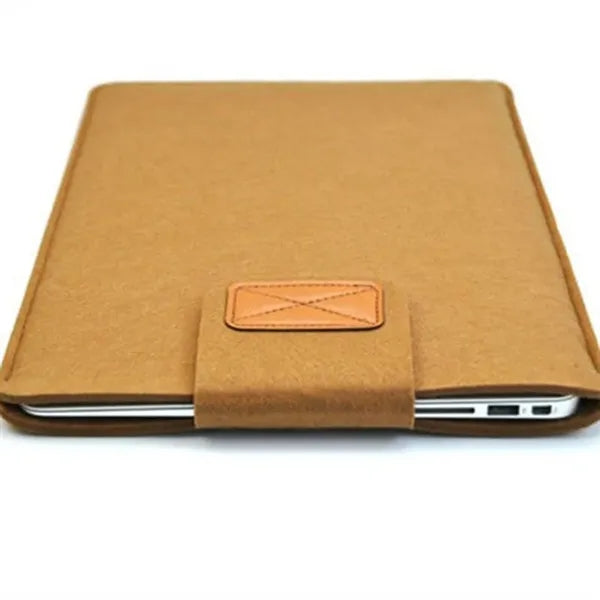 Felt Laptop Sleeve Flip Top Closure