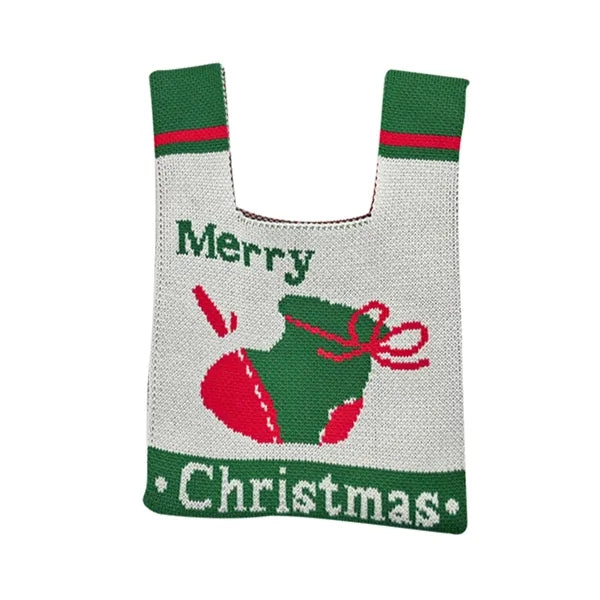 Soft Elastic Knitted Tote Bag