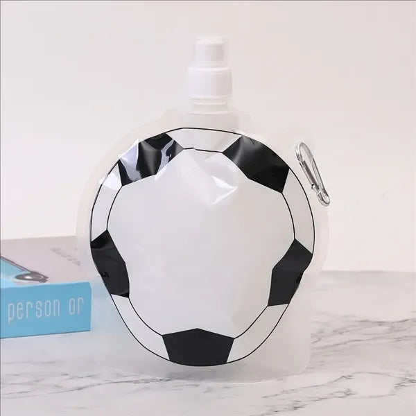 16 Oz Collapsible Football Water Bottle