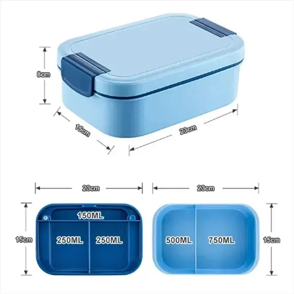 Stackable Bento Box with Utensil Set