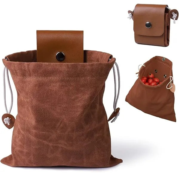 Waxed Canvas Foraging Bag