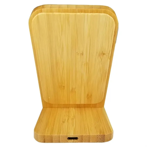 Bamboo Stand Wireless Charger Eco Friendly Design