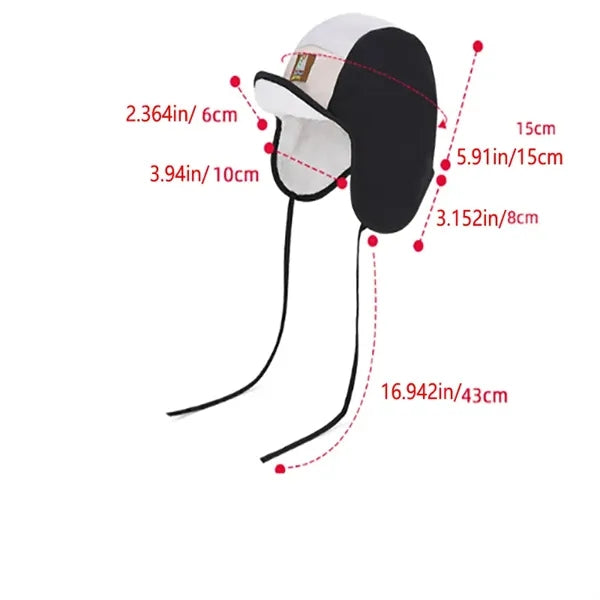 Children's Winter Outdoor Hat, Fleece-Lined Pullover Hat