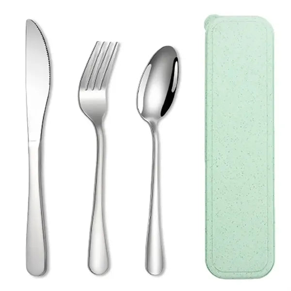 3PCS Portable Utensils Set with Case