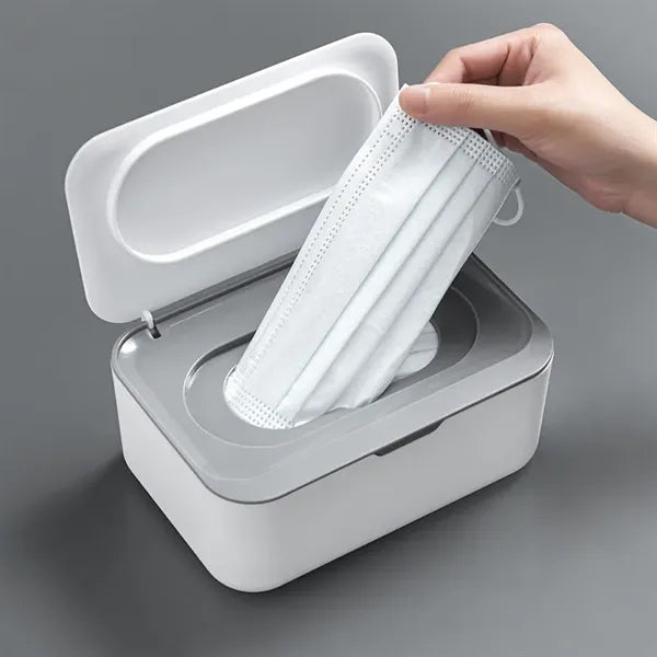 Tissue Box Holder with Storage Caddy Custom Logo