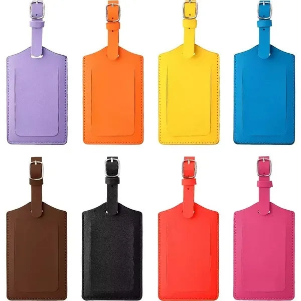 Recycled Leatherette Luggage Tag