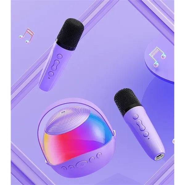 Wireless Bluetooth Karaoke Speaker with Dual Microphones