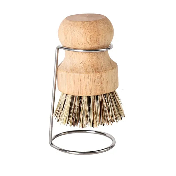 Natural Solid Wood Cleaning Brush