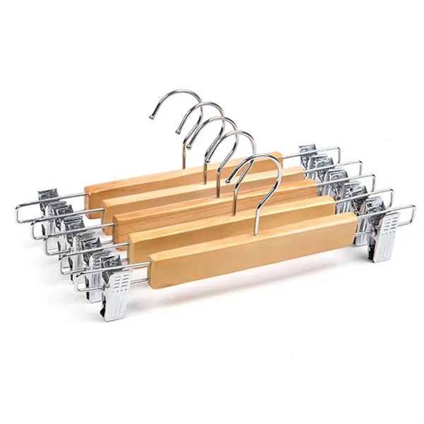 Shoulder Grooves Anti Slip Wooden Clothes Hanger