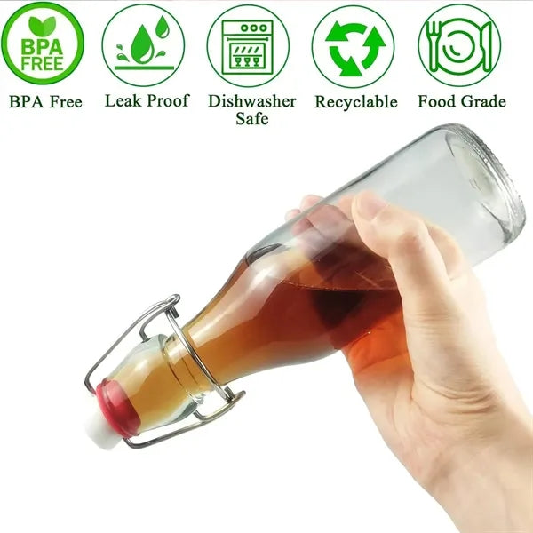 8.5oz Swing Top Glass Bottles