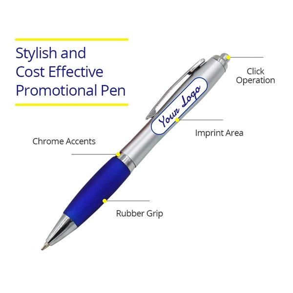 Silicone Grip Ballpoint Pen