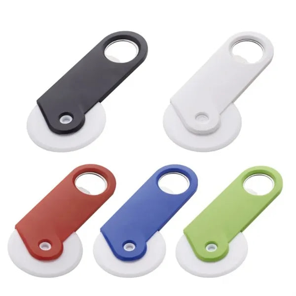 2 in 1 Mini Bottle Opener Portable And Pizza Slicer Tool