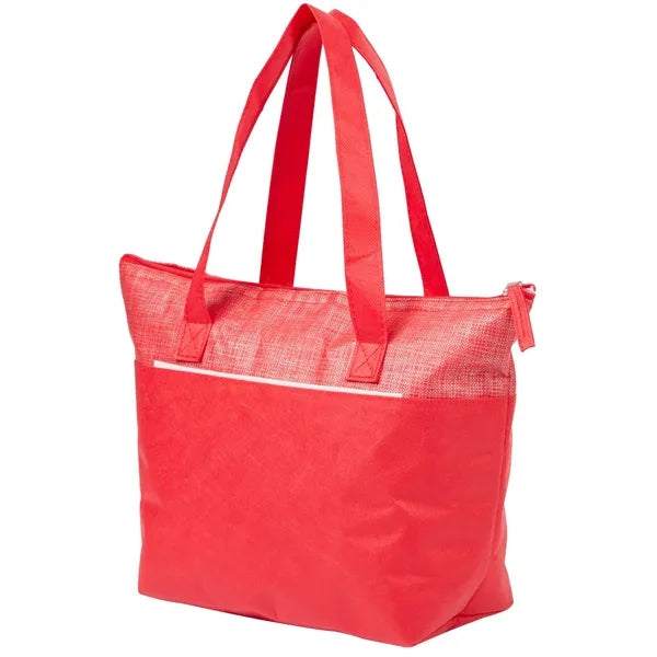Mist Recycled 9-Can Non-Woven Tote Cooler