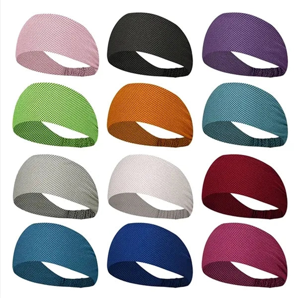 Unisex Cooling Sports Headband with Anti-Slip Grip