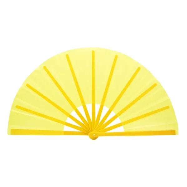 Sun And Moon Rave Folding Fan For Festival Dance