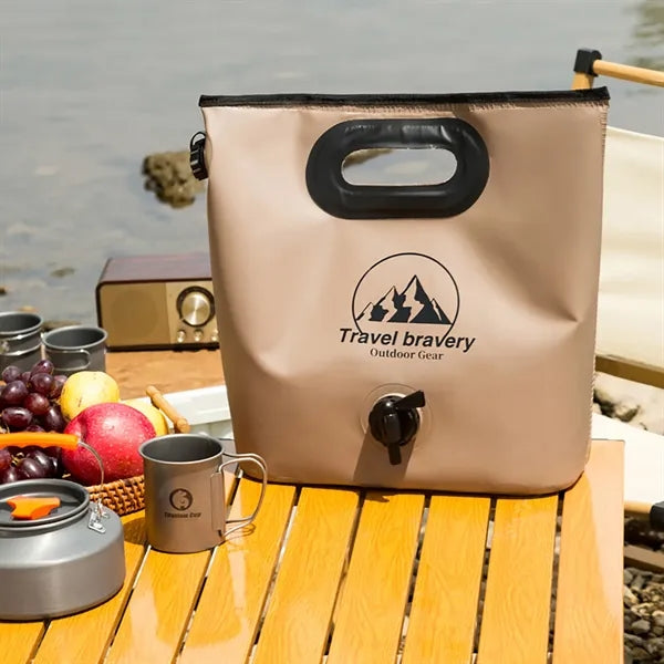 Collapsible Water Container Bag with Spigot Handle
