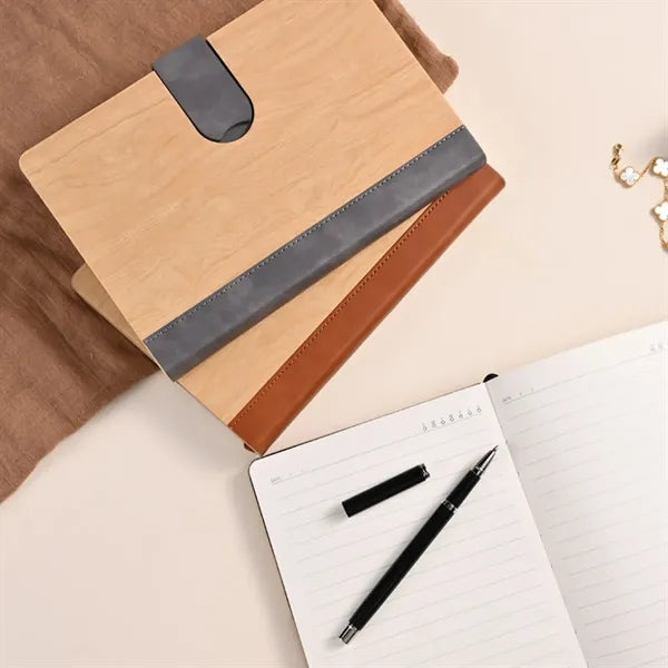 A5 PU Leather Magnetic Closure Lined Notebook