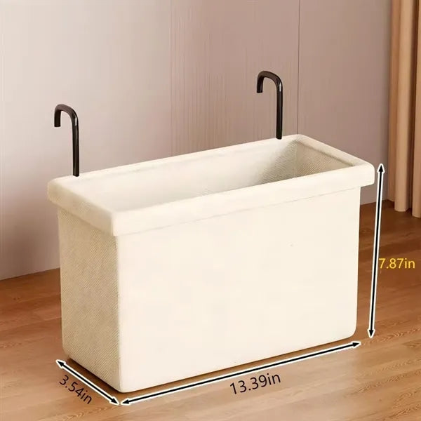 Foldable dirty clothes storage basket