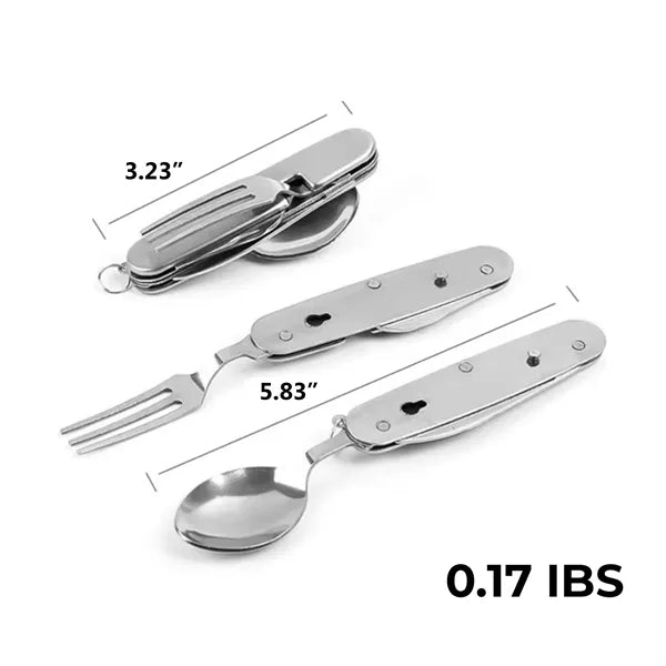 Compact Folding Cutlery Set