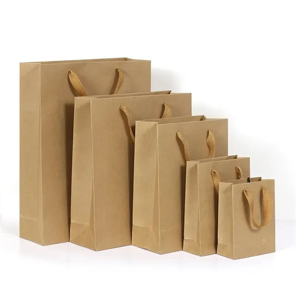 250GSM Custom Kraft Paper Bags with Handle