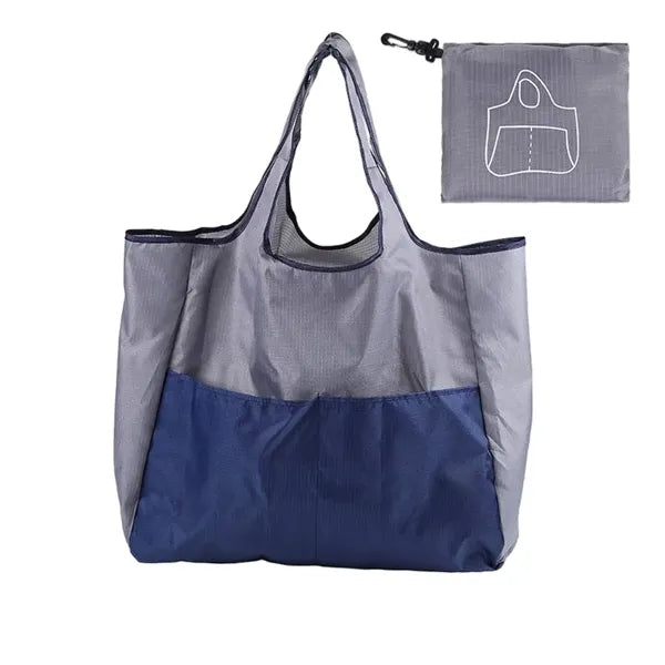 Foldable patchwork color shopping bag