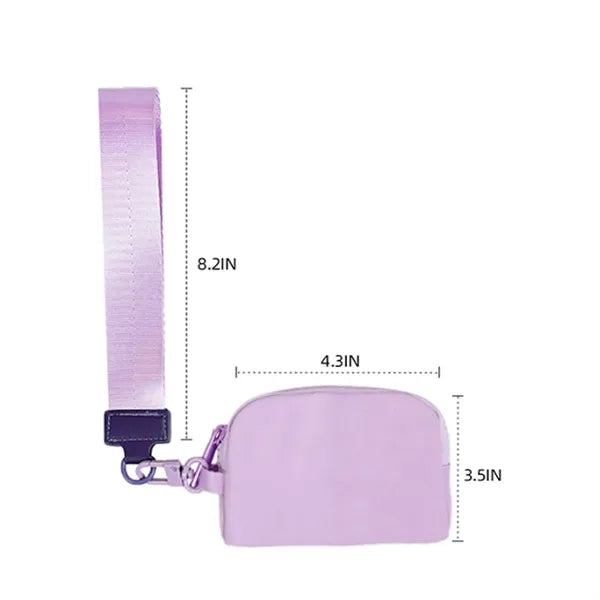 Dual Pouch Wristlet Keychain Wallets