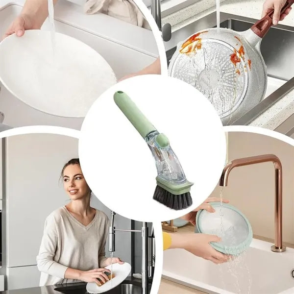 Dish Brushes with Soap Dispenser