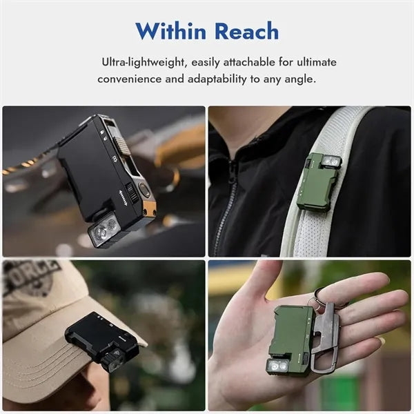 Rechargeable outdoor emergency 400 lumens EDC flashlight